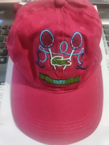 Boné Dad Hat Lacoste Tênis Vermelho - Unissex