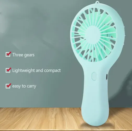 Mini ventilador de base e de mão 