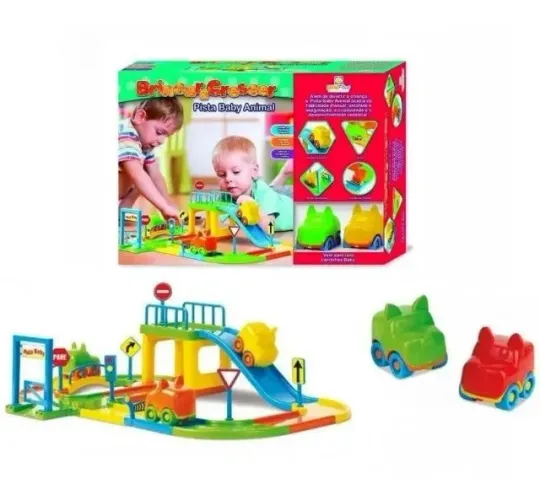 Pista Baby C/ Carro Brincar E Crescer 560 Div Plast