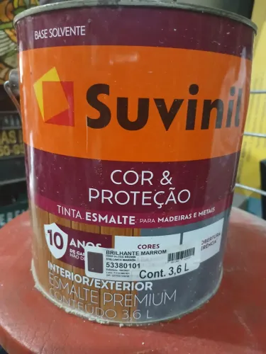 Tinta Esmalte Suvinil Brilhante Marrom 3,6L