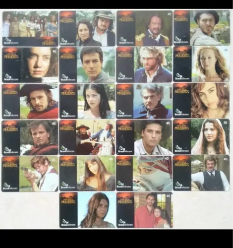 Coleção de Cartões Telefônicos Novela Das Sete Mulheres