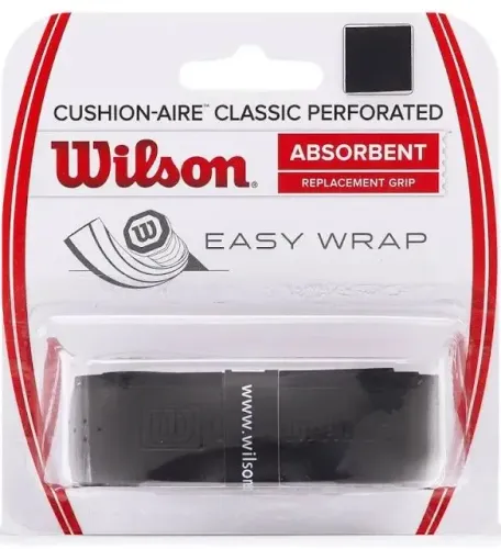 Cushion Grip Wilson Aire Classic Perforated Absorbent Para Raquetes de Tênis, Squash