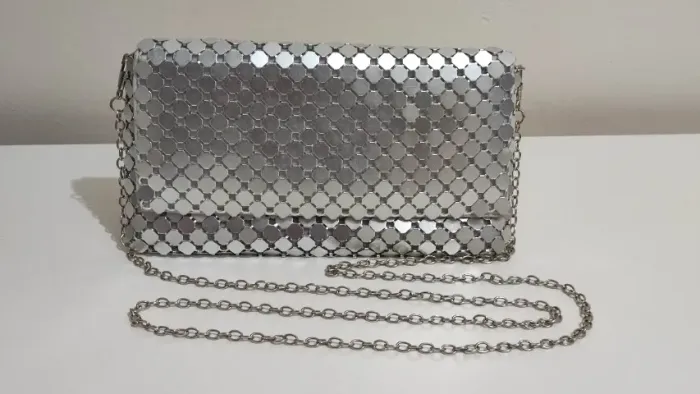 Bolsa de festa prata