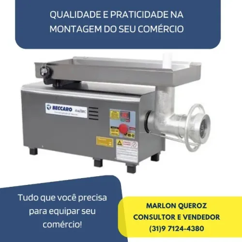 Moedor de Carne Beccaro Boca 22 Inox