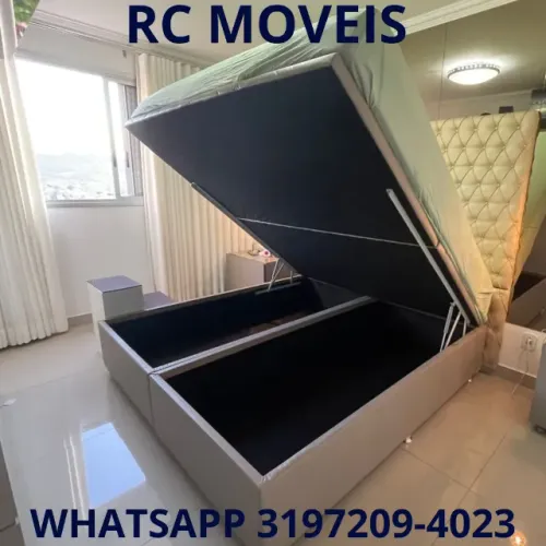 Cama Box Baú Queen 1.58x1.98 - Baú Blindado e Alta Durabilidade