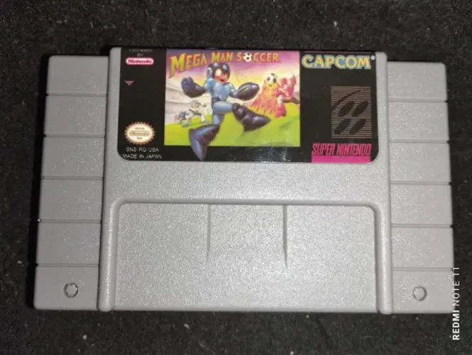 Jogo Super Nintendo Megaman Soccer