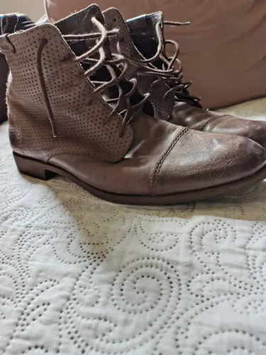 Bota de couro Aramis