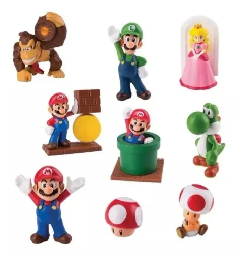 Coleção Completa Super Mario Bros. McLanche Feliz McDonalds - 2014 - Lacrados! Mario Luigi