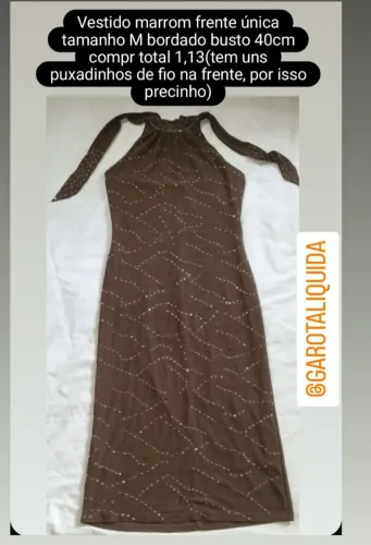 Vestido marrom