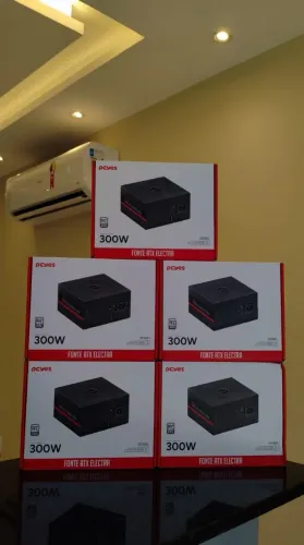 Fonte Real PCyes 300W PFC Ativo - novas.
