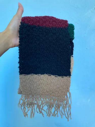 Cachecol Lã Colorido, 1m10cm