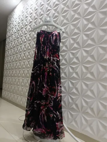 Vestido longo estampado
