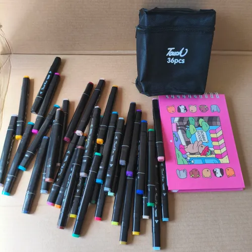 Conjunto de Canetas Touch Pen com 36 cores