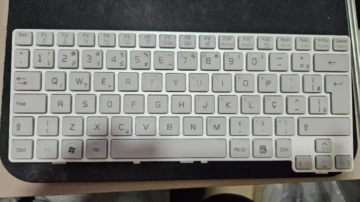 Teclado Para Netbook Lg X140 - Prateado - Br