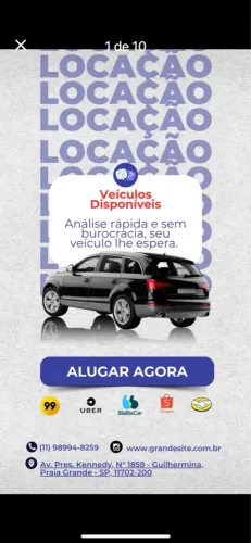 Carro para Locação ( Motorista de App)