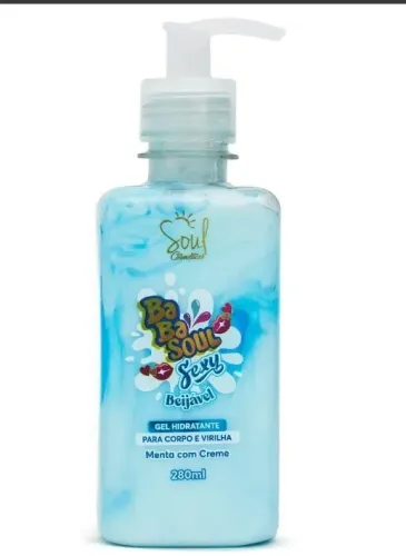 Gel corporal comestível  beijavel  ( menta com creme)