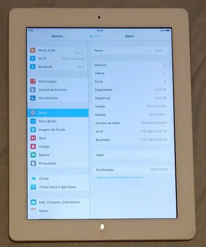 iPad 2 Mc979br/a - Tela 9.7 16gb Wifi - Não Atualiza Mais