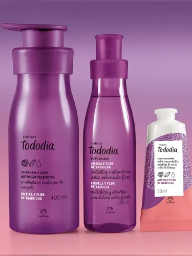 Kit Natura Tododia Ameixa e Flor de Baunilha - Creme e Body Splash