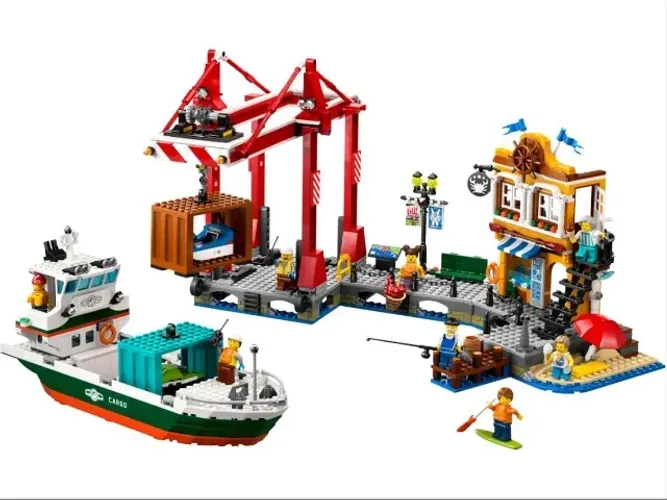 LEGO CITY - PORTO MARÍTIMO COM NAVIO DE CARGA (SET 60422)