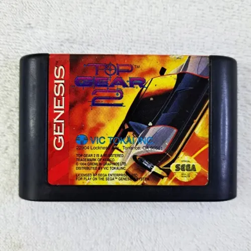 Top Gear 2 Original Mega Drive -. Americano. Funcionando. Sega Genesis.