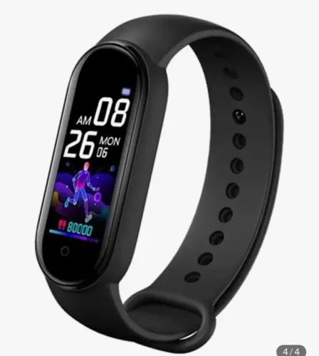 Relógio digital LED em formato de pulseira