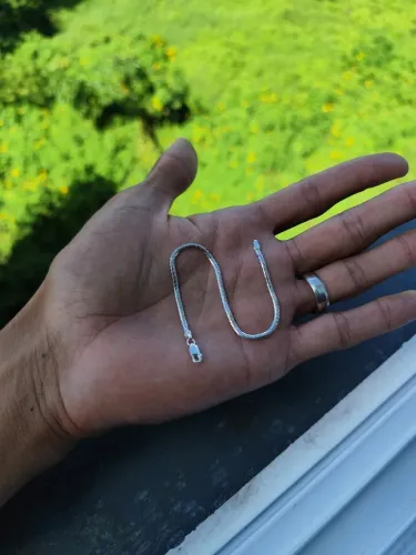 Pulseira de Prata Maciça, 925k, modelo lacraia, garantia eterna