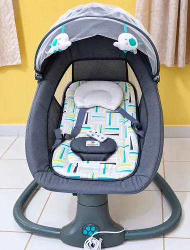 Cadeira de balanço músical para bebê elétrica