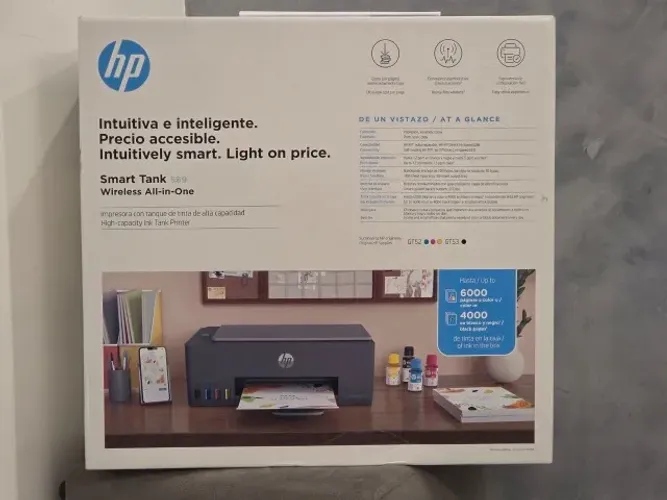 Impressora HP Smart Tank 589 Wireless all-in-one