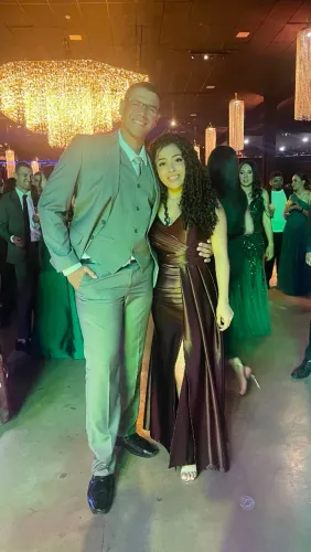 Vestido de Festa Marrom