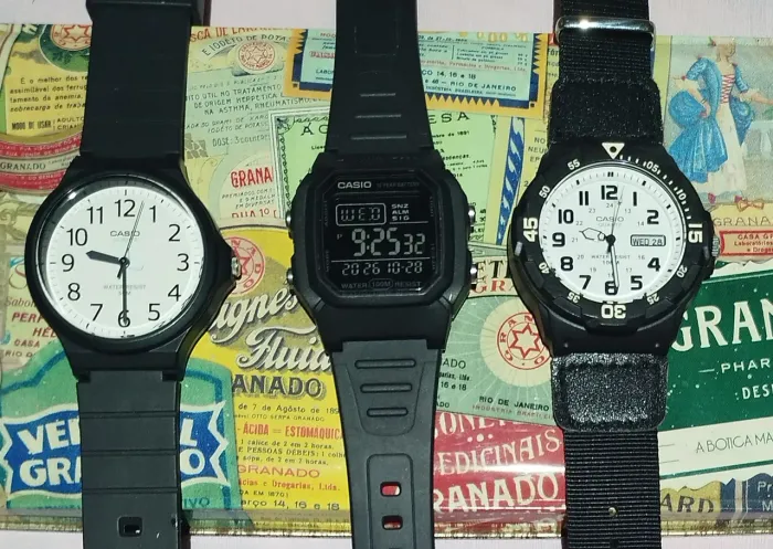 Coleção de relógio Casio