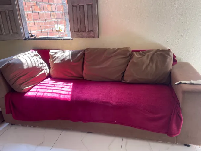 Vendo sofá em L usado