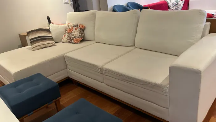 Sofá 3 lugares com chaise