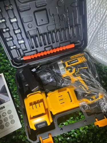 Parafusadeira Furadeira 21V com 2 Baterias Lithium + Maleta de Acessórios ZOWSBB