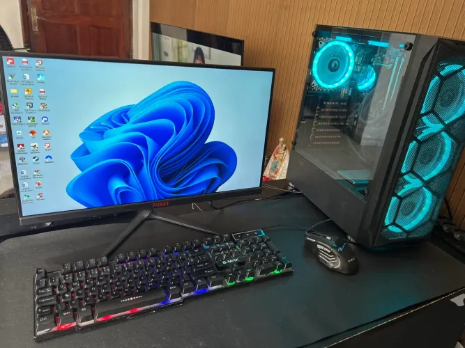 PC Gamer Ryzen 5 5600G + Monitor Gamer 24? + Kit Completo | 16GB RAM + SSD 512GB