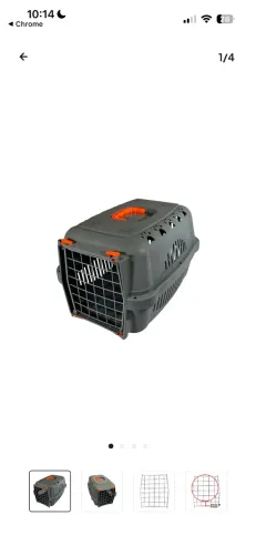 Caixa de transporte Dura Pets Laranja para Cães e Gatos