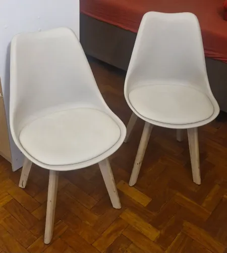 Cadeiras de jantar estilo Eames Wood