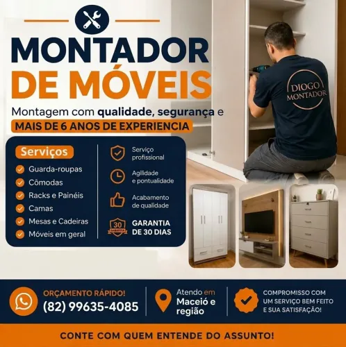 Montador de Móveis profissional em Maceió e região