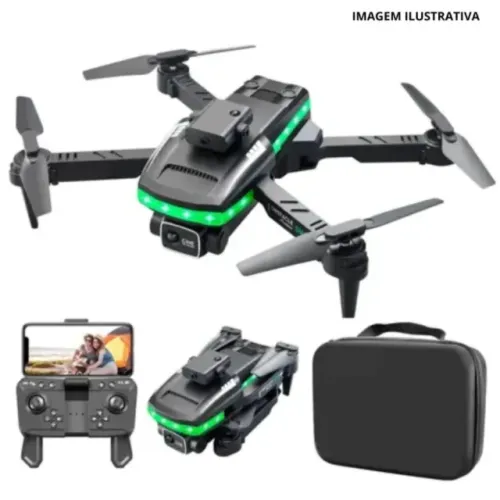 Drone Profissional True Tec LT-12868 com Câmera Dupla HD, 2 Baterias, Wi-Fi e Controle Rem