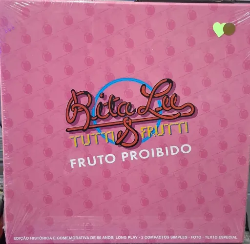 LP RITA LEE EDIÇÃO COMEMORATIVA 50 ANOS 1 LP+ 2 COMPACTOS SIMPLES+ FOTO+ TEXTO LACRADO 
