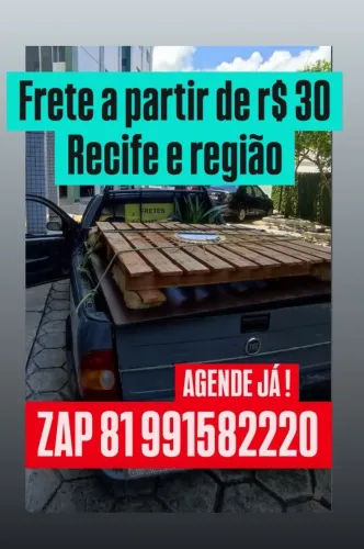 FRETE EM RECIFE A PARTIR DE 30 REAISS
