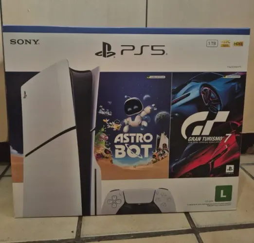 Console Sony PlayStation 5 Slim, Com Leitor de Discos, SSD 1TB(Lacrado,Nf E Garantia)