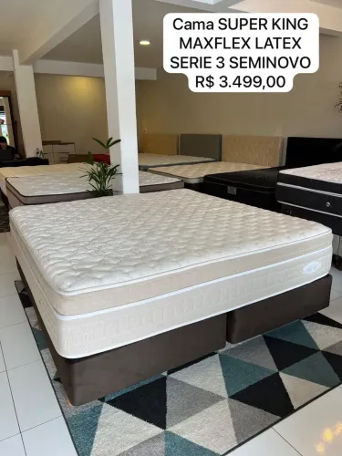Colchão KING MAXFLEX LÁTEX SEMINOVO - Entrego!