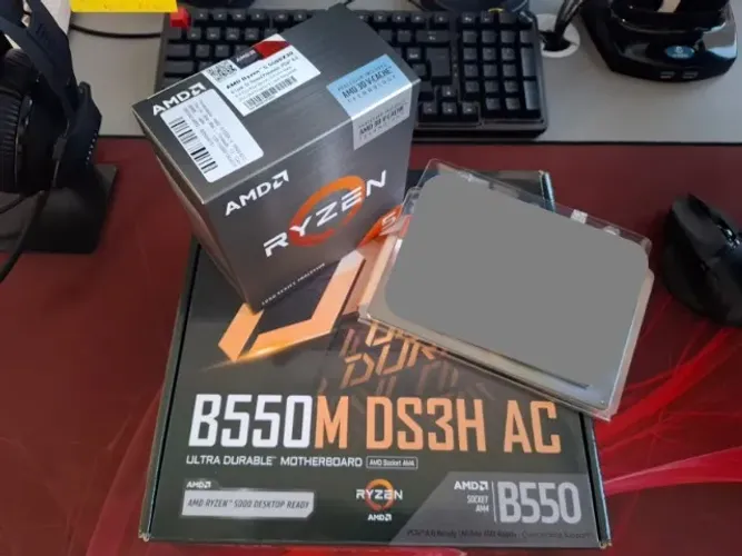 Kit upgrade Ryzen 5500x3D + B550m Gigabyte