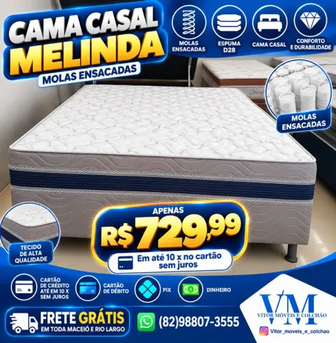 OFERTAS DE CAMA BOX MELINDA CASAL BOM SONO