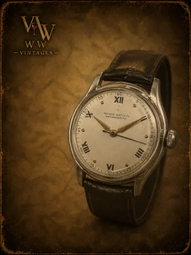 Relógio vintage suíço Record 