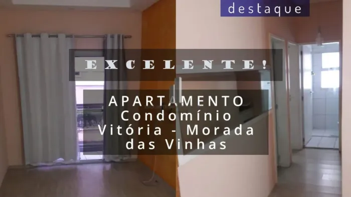 APARTAMENTO PARA VENDA NO CONDOMÍNIO VITÓRIA MORADA DAS VINHAS JUNDIAÍ