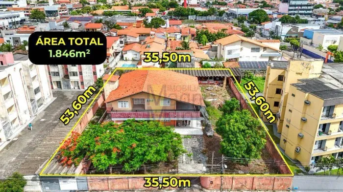 Terreno à venda, 1.846 m² por R$ 3.000.000 - Cidade dos Funcionários - Fortaleza/CE