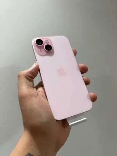 iPhone 15 rosa 128g - 1 ano de garantia
