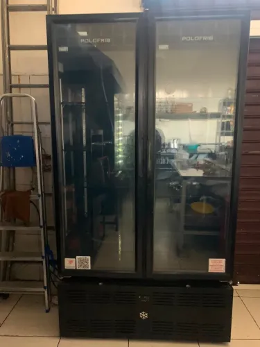 Freezer Vertical Preto 02 Portas 220V