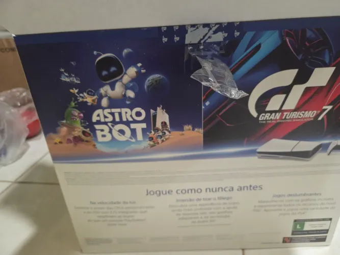 Vendo ps5 slim físico na caixa com 3jogs